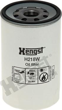 Hengst Filter H218W - Filtro de aceite parts5.com