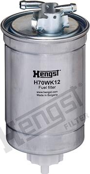 Hengst Filter H70WK12 - Filtro combustible parts5.com