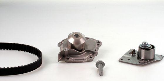 Hepu PK09551 - Vízpumpa + fogasszíj készlet parts5.com