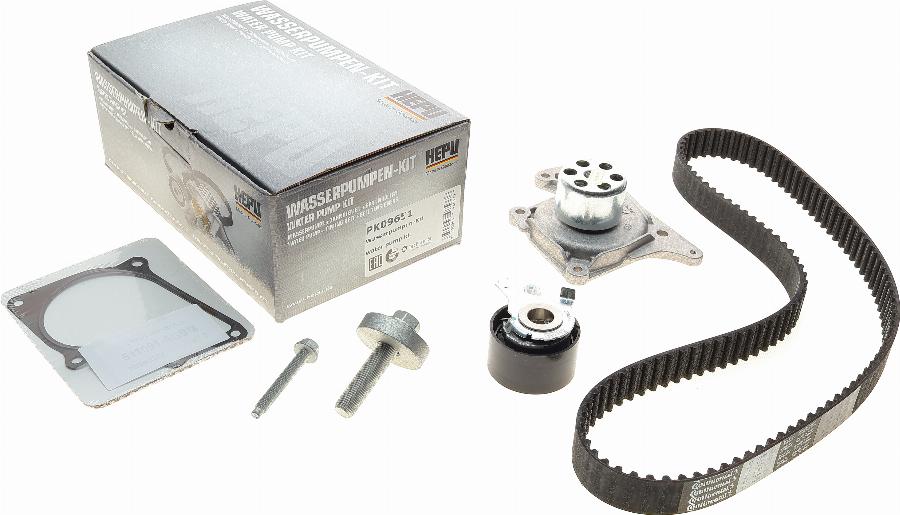 Hepu PK09651 - Vodní pumpa + sada ozubeného řemene parts5.com