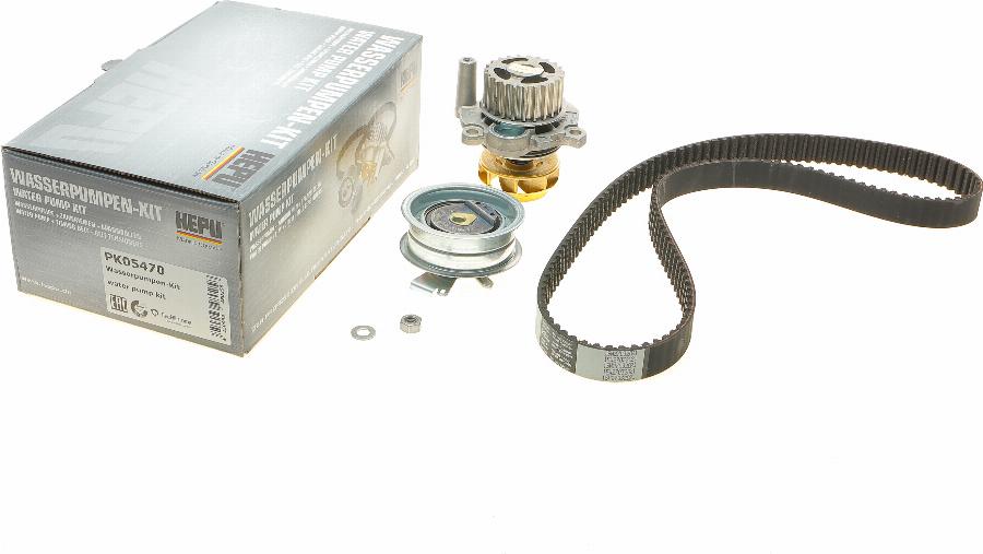 Hepu PK05470 - Pompa wodna + zestaw paska rozrządu parts5.com