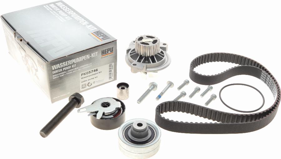 Hepu PK05746 - Pompa wodna + zestaw paska rozrządu parts5.com