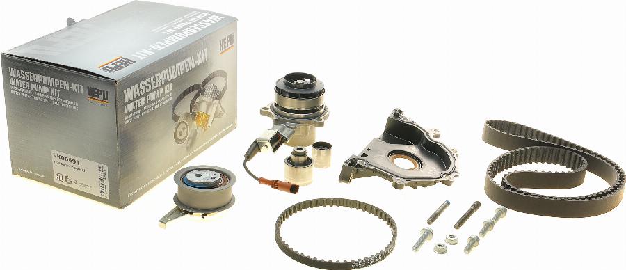 Hepu PK06691 - Pumpa za vodu + komplet zupčastog kaiša parts5.com