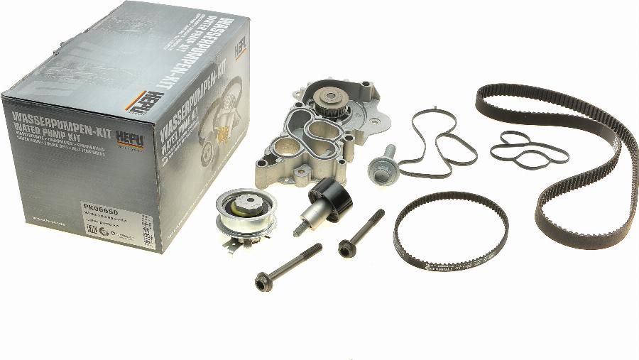 Hepu PK06650 - Vodní pumpa + sada ozubeného řemene parts5.com