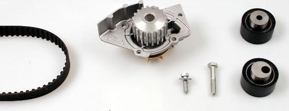 Hepu PK08411 - Vesipumppu + jakohihnasarja parts5.com