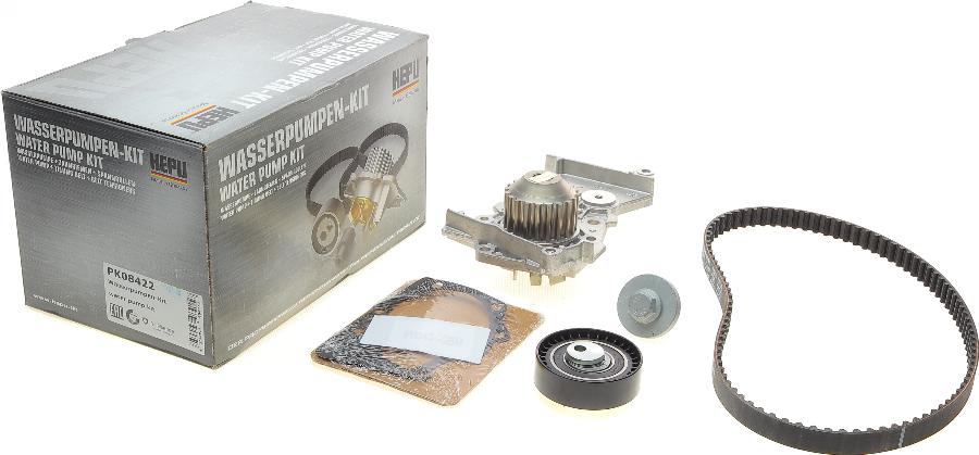 Hepu PK08422 - Pompa wodna + zestaw paska rozrządu parts5.com