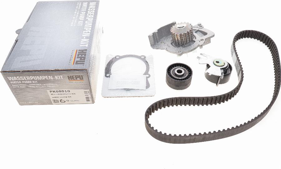 Hepu PK08010 - Su pompası + Triger kayışı seti parts5.com