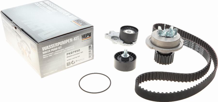 Hepu PK07950 - Vesipumppu + jakohihnasarja parts5.com