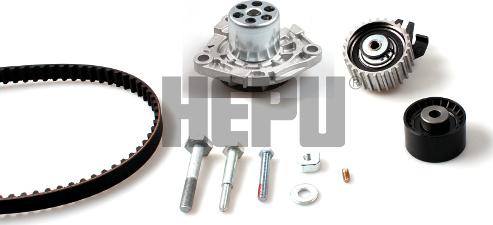 Hepu PK10893 - Set pompa apa + curea dintata parts5.com