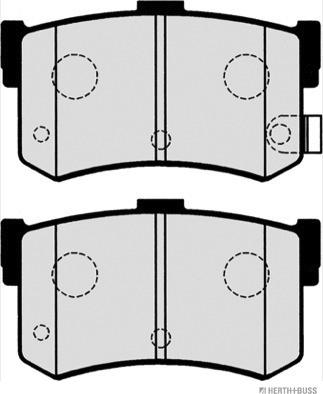 Herth+Buss Jakoparts J3610502 - Juego de pastillas de freno parts5.com