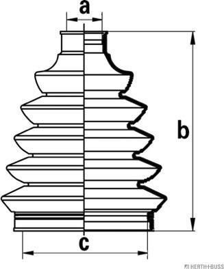 Herth+Buss Jakoparts J2861027 - Bellow, drive shaft parts5.com