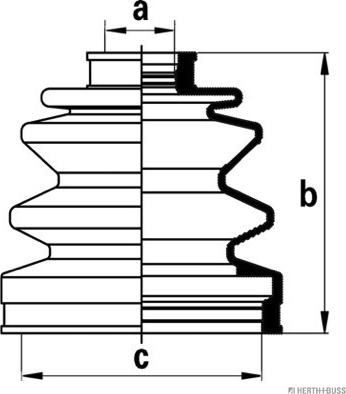 Herth+Buss Jakoparts J2863004 - Osłona, wał napędowy parts5.com