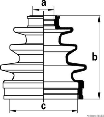 Herth+Buss Jakoparts J2862000 - Manžetna, pogonsko vratilo parts5.com