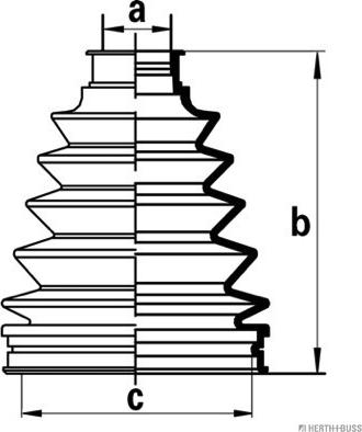 Herth+Buss Jakoparts J2862012 - Manžetna, pogonsko vratilo parts5.com