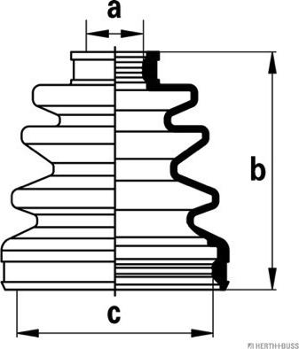 Herth+Buss Jakoparts J2884017 - Fuelle, árbol de transmisión parts5.com