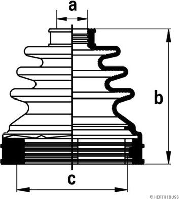 Herth+Buss Jakoparts J2882018 - Bellow, drive shaft parts5.com