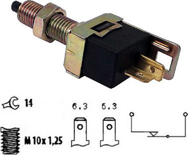 Hoffer 3500004 - Interruptor luces freno parts5.com