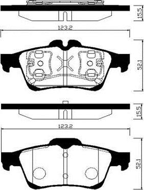 MASTER-SPORT GERMANY 13046072872N-SET-MS - Brake Pad Set, disc brake parts5.com