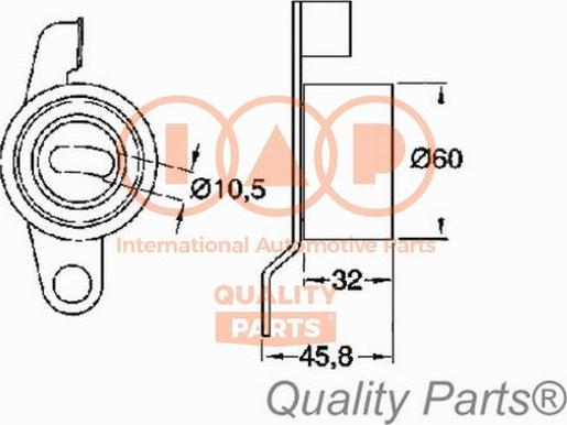 IAP QUALITY PARTS 127-06034 - Polea tensora, correa dentada parts5.com