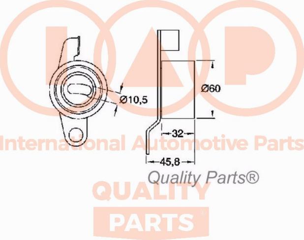 IAP QUALITY PARTS 127-06034 - Polea tensora, correa dentada parts5.com