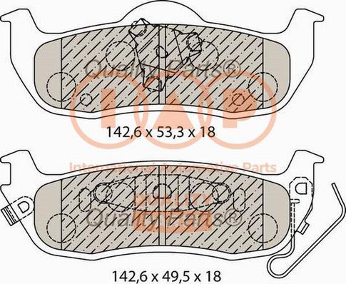 IAP QUALITY PARTS 704-10050X - Fékbetétkészlet, tárcsafék parts5.com