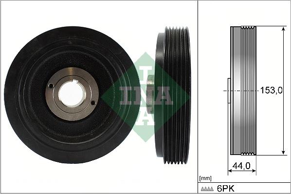 INA 544 0042 10 - Poulie, vilebrequin parts5.com