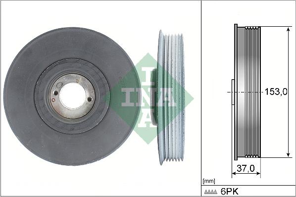 INA 544 0039 10 - Belt Pulley, crankshaft parts5.com