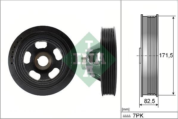 INA 544 0144 10 - Szíjtárcsa, főtengely parts5.com