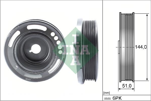 INA 544 0168 10 - Remenica kľukového hriadeľa parts5.com