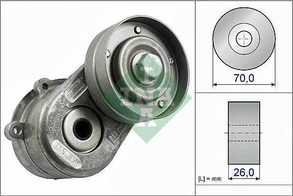 INA 534 0448 10 - Szíjfeszítő, hosszbordás szíj parts5.com