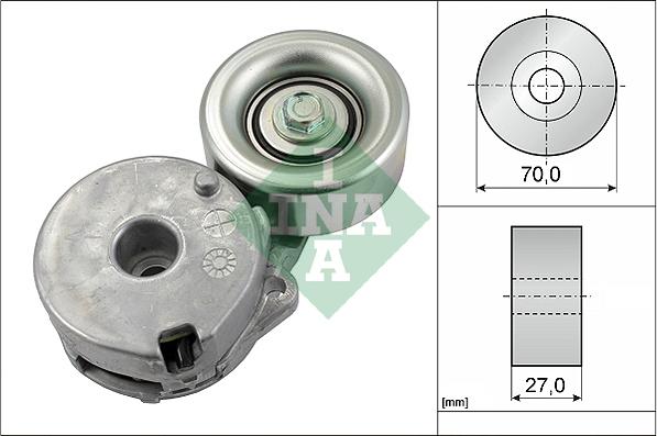 INA 534 0442 10 - Napenjalec jermena, rebrasti jermen parts5.com