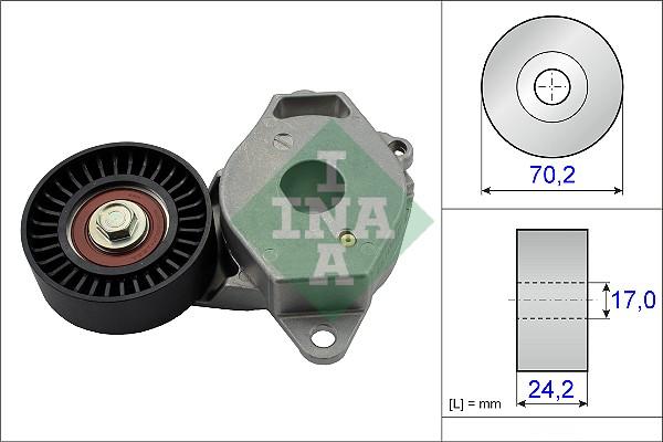 INA 534 0409 10 - Napinák rebrovaného klinového remeňa parts5.com