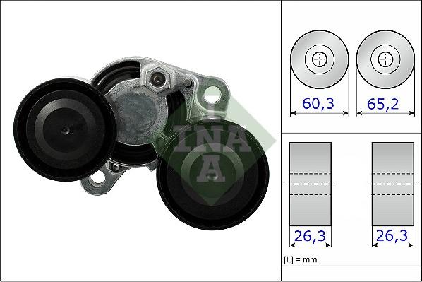 INA 534 0482 10 - Zatezač remena, klinasti rebrasti remen parts5.com