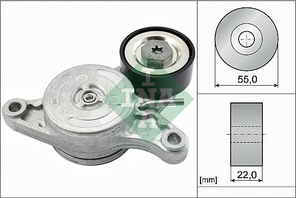 INA 534 0420 10 - Riemenspanner, Keilrippenriemen parts5.com