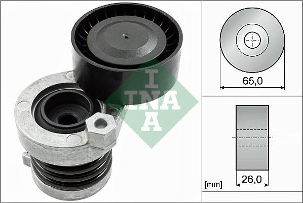 INA 534 0551 10 - Szíjfeszítő, hosszbordás szíj parts5.com