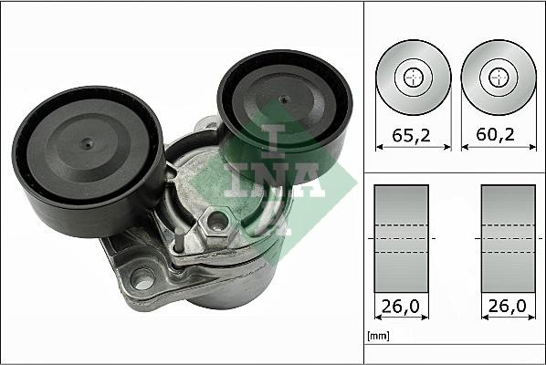 INA 534 0505 10 - Belt Tensioner, v-ribbed belt parts5.com