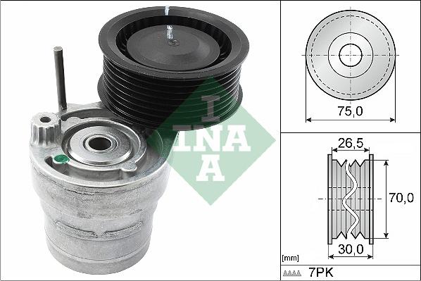 INA 534 0603 10 - Ремъчен обтегач, пистов ремък parts5.com