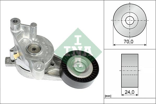 INA 534 0059 10 - Ремъчен обтегач, пистов ремък parts5.com