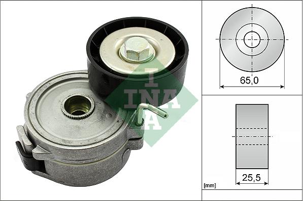 INA 534 0068 10 - Napenjalec jermena, rebrasti jermen parts5.com