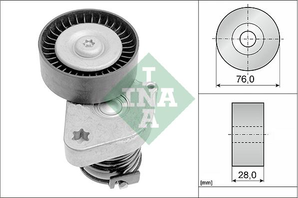 INA 534 0081 30 - Zatezač kaiša, klinasti rebrasti kaiš parts5.com