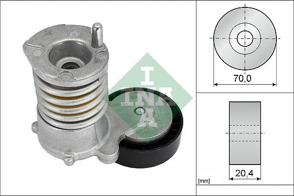 INA 534 0030 10 - Napenjalec jermena, rebrasti jermen parts5.com