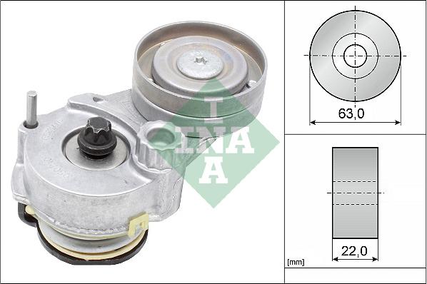 INA 534 0147 10 - Napinák rebrovaného klinového remeňa parts5.com