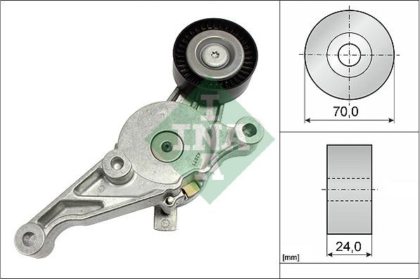 INA 534 0151 10 - Riemenspanner, Keilrippenriemen parts5.com