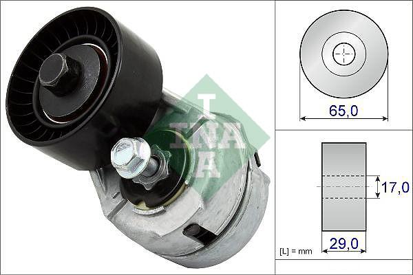 INA 534 0109 20 - Napinák rebrovaného klinového remeňa parts5.com