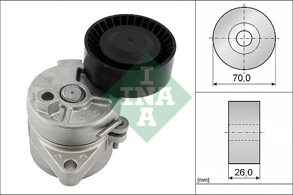 INA 534 0104 10 - Belt Tensioner, v-ribbed belt parts5.com