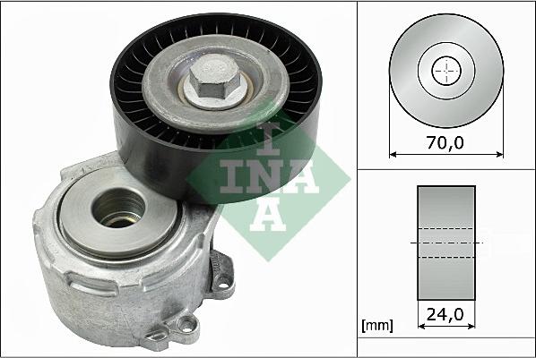 INA 534 0110 20 - Ремъчен обтегач, пистов ремък parts5.com