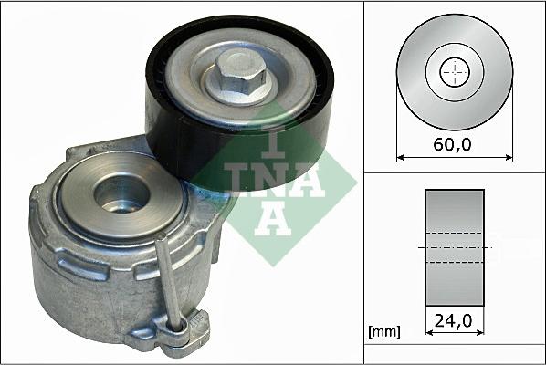 INA 534 0111 20 - Tendeur de courroie, courroie trapézoïdale à nervures parts5.com