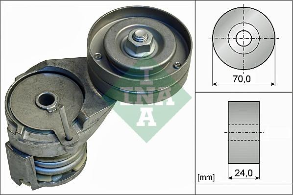 INA 534 0138 30 - Szíjfeszítő, hosszbordás szíj parts5.com