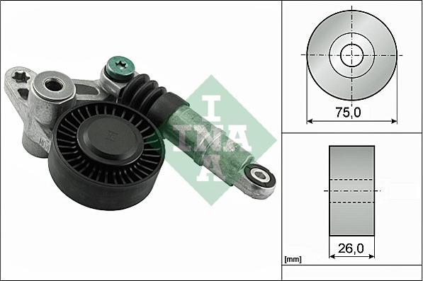 INA 534 0356 10 - Kayış gerdirici, kanallı V kayışı parts5.com