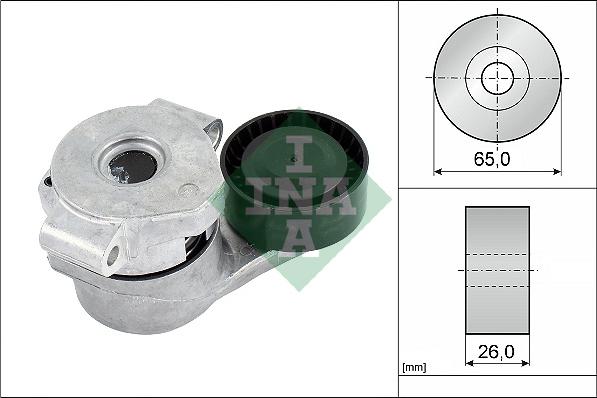 INA 534 0308 10 - Ремъчен обтегач, пистов ремък parts5.com